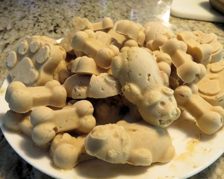 Frozen peanut butter dog hot sale treats